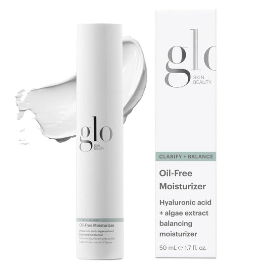 Glo Skin Beauty Oil-Free Moisturizer 1,7 Fl Oz – Leichte, ölfreie Feuchtigkeitscreme mit Hyaluronsäure für fettige & reife Haut