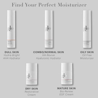 Glo Skin Beauty Oil-Free Moisturizer 1,7 Fl Oz – Leichte, ölfreie Feuchtigkeitscreme mit Hyaluronsäure für fettige & reife Haut
