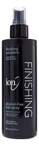 ion AlcoholFree Finishing Hair Spray – Leichter, mittelstarker Halt, Anti-Frizz, vegan, 236 ml