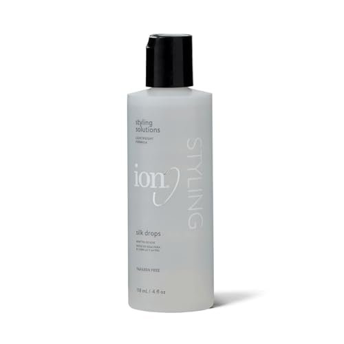 ion Silk Drops – Leichtes Haaröl für Glanz & Geschmeidigkeit, Frizz-Kontrolle mit Seidenprotein, 118 ml