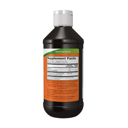 NOW Foods Nahrungsergänzung, Holunderbeeren Flüssigextrakt 500 mg, 10:1 Konzentrat, 237 ml