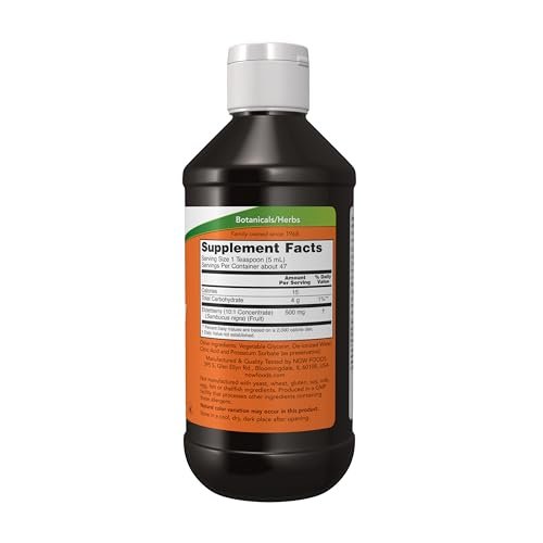 NOW Foods Nahrungsergänzung, Holunderbeeren Flüssigextrakt 500 mg, 10:1 Konzentrat, 237 ml