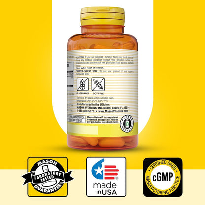 MASON NATURAL Ganze Kräuter-Ingwer 500 mg, 2-Monats-Versorgung, natürliches Kräuterergänzungsmittel, 60 Kapseln