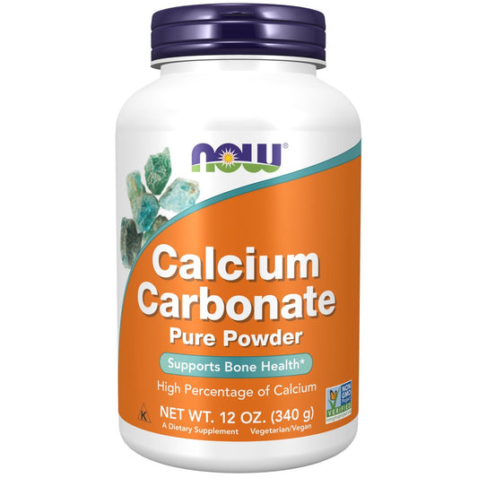 NOW Foods Calcium Carbonate Pulver – 340 g, hoher Calciumgehalt zur Unterstützung der Knochengesundheit