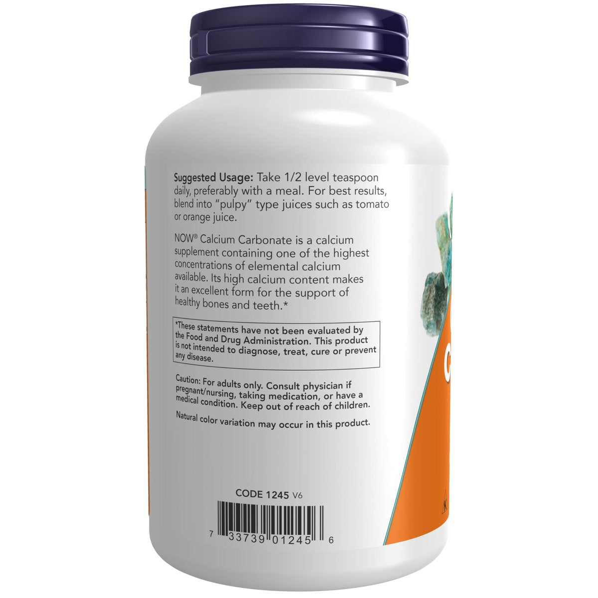 NOW Foods Calcium Carbonate Pulver – 340 g, hoher Calciumgehalt zur Unterstützung der Knochengesundheit