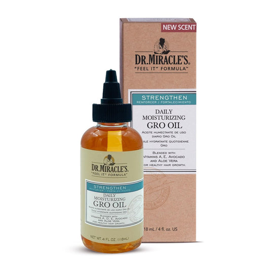 Dr. Miracle's Tägliche Feuchtigkeits-Gro-Öl mit Vitaminen A, D, E, Avocado und Aloe Vera – Haarwachstum & Kopfhautbehandlung, stärkt & repariert, 118 ml