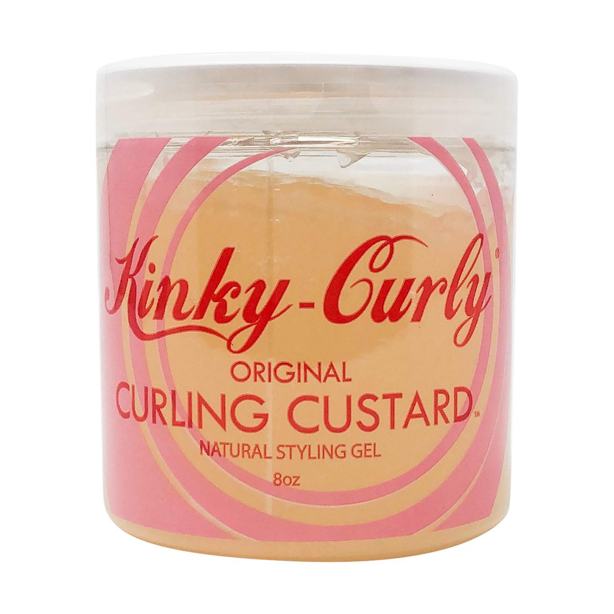 Kinky Curly Curl Custard Gel – 8 oz Locken-Gel für definierte, glänzende Locken