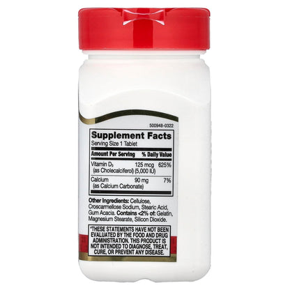 21st Century Vitamin D 5000 IE Tabletten, 110 Stück