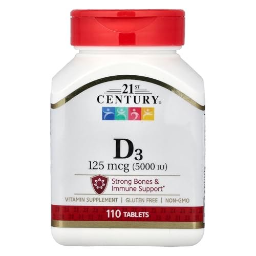 21st Century Vitamin D 5000 IE Tabletten, 110 Stück