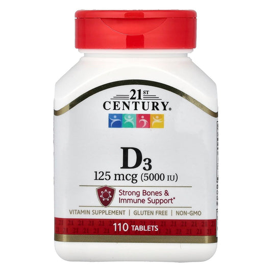 21st Century Vitamin D 5000 IE Tabletten, 110 Stück