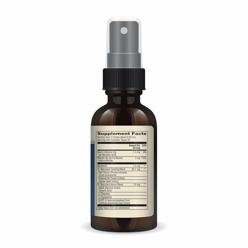 Dr. Mercola Schlafunterstützung mit Melatonin Spray – Fördert erholsamen Schlaf – Nicht-GMO, glutenfrei & sojafrei – Natürlicher Himbeergeschmack – 0,98 fl oz (35 Portionen)