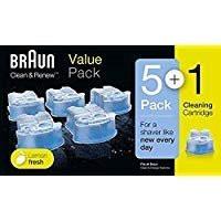 Braun Syncro Shaver Clean & Renew Nachfüllpackung 6er-Pack
