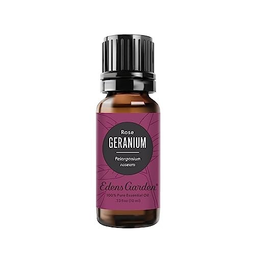 Edens Garden Geranien-Rosen Ätherisches Öl – 100 % reine Premium-Qualität, unverdünnt, natürlich, therapeutisch, für Diffuser, Gesicht, Kerzen, Haare 10 ml