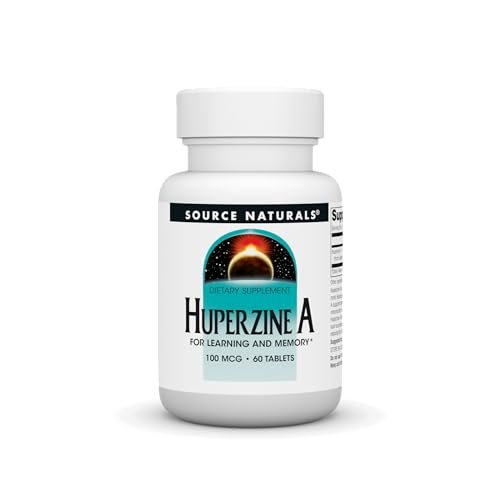 Source Naturals Huperzine A für Gedächtnis und Lernfähigkeit* – 100 mcg, 60 Tabletten