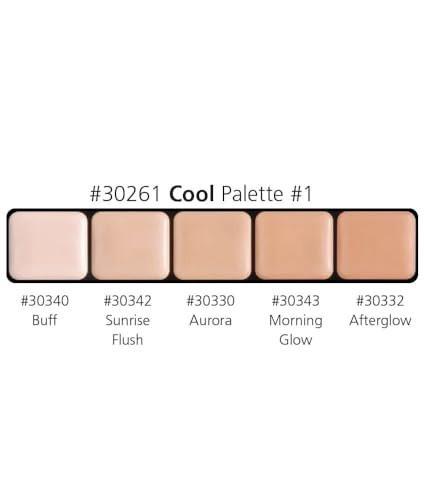 Graftobian HD Glamour Creme Foundation Palette, Cool #1 – Professionelle Make-up-Palette für makellosen Teint
