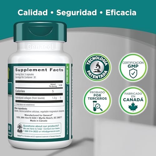 Genacol Original – Kollagenpräparat für Gelenke, ultra-hydrolysierte Kollagenpeptide, lindert Gelenkbeschwerden, Knieergänzung für Männer & Frauen, Vorteilspackung, 180 Kapseln (60-Tage-Vorrat)