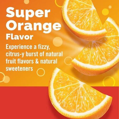 Emergen-C 1000 mg Vitamin C Pulver – Tägliche Immununterstützung, Koffeinfrei, mit Zink, Mangan, B-Vitaminen und Elektrolyten, Super Orange Geschmack – 10 Beutel