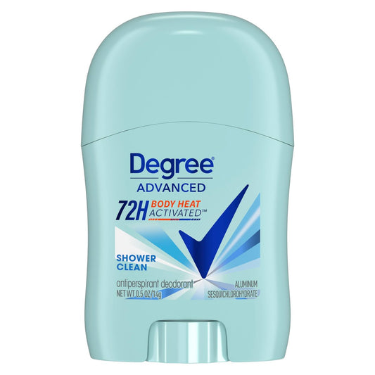 Degree Antitranspirant Deodorant Shower Clean 72h Schutz gegen Schweiß und Geruch für Damen mit körperwärmeaktivierter Technologie 0,5 oz
