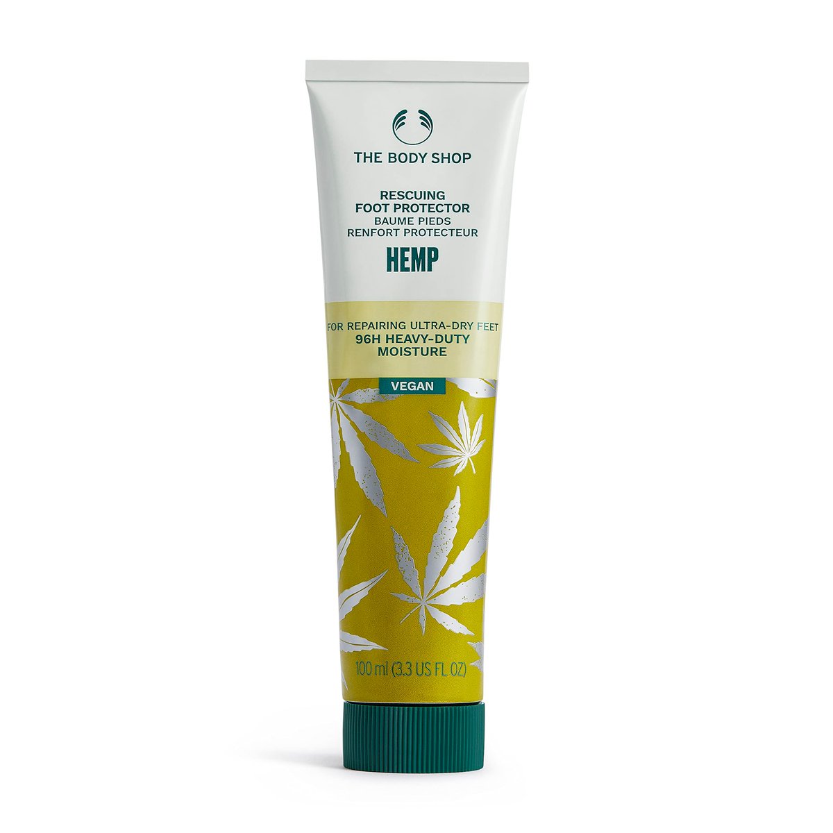 The Body Shop Hanf-Fußpflege – Schützende & feuchtigkeitsspendende Pflege für extrem trockene Füße – 100 ml