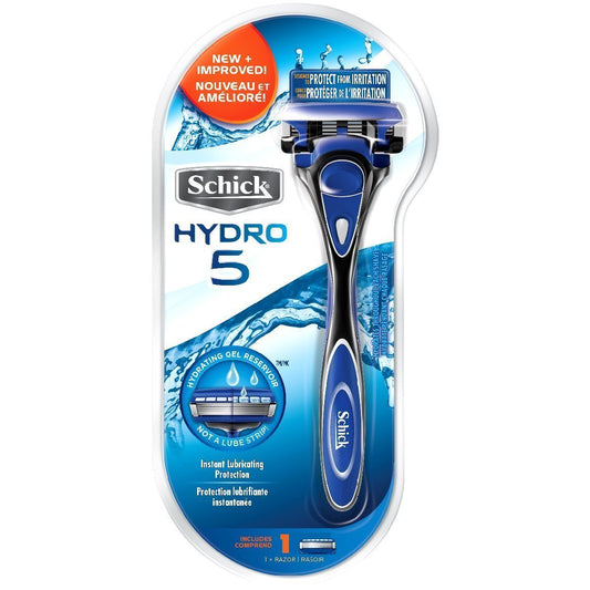 Schick Hydro 5 Rasierer – 1 Griff mit 1 Klinge für eine gründliche Rasur