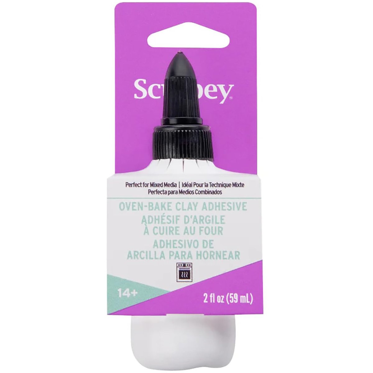 Sculpey Bake & Bond 59 ml (2 oz) – Polymerkleber für Modelliermasse, Mehrfarbig