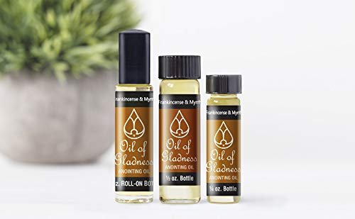Öl der Freude: Weihrauch und Myrrhe Salböl – 1/4 oz Flasche für Gebet, Segnungen und Zeremonien