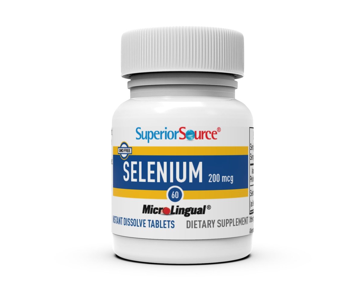 Superior Source Selen 200 mcg – 60 Lutschtabletten zur Unterstützung des Immunsystems und der Schilddrüsenfunktion