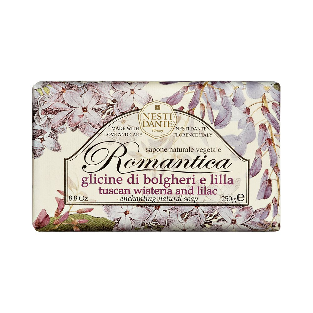 Nesti Dante Romantica Italienische Seife – Toskanischer Blauregen & Flieder, 250 g