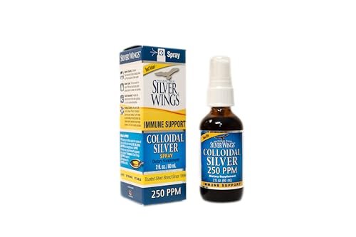 Natural Path Silver Wings Kolloidales Silber 250 ppm (1250 mcg) - 2 oz Sprühflasche - Immununterstützung