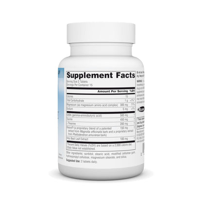 Source Naturals Serene Science Theanine Serene mit Relora, Magnesium und GABA – 30 Tabletten