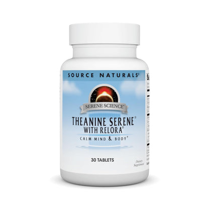 Source Naturals Serene Science Theanine Serene mit Relora, Magnesium und GABA – 30 Tabletten