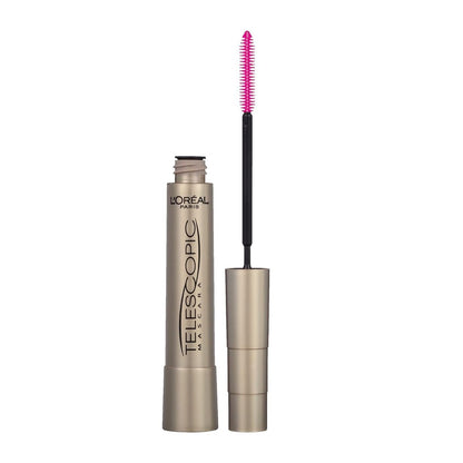 L'Oréal Paris Makeup Original Telescopic Mascara, trennende Wimperntusche für Volumen und Länge, wasserlöslich, Schwarzbraun, 0,27 Fl. Oz., 1 Stück