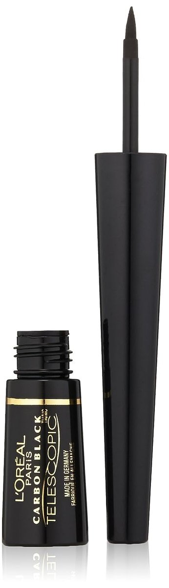 L'Oreal Paris Telescopic Precision Flüssiger Eyeliner, Carbon Black, 0,08 oz