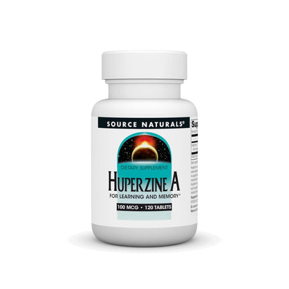Source Naturals Huperzin A – 100 mcg, 120 Tabletten – Unterstützung für Lernen und Gedächtnis