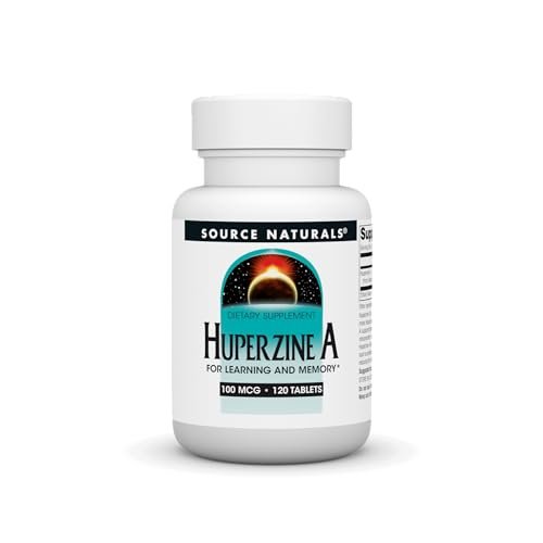 Source Naturals Huperzin A – 100 mcg, 120 Tabletten – Unterstützung für Lernen und Gedächtnis