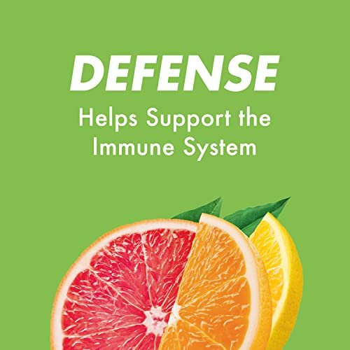 HALLS Defense Vitamin C Drops mit Zitrusgeschmack – 20 Sticks mit je 9 Drops (180 Drops insgesamt)