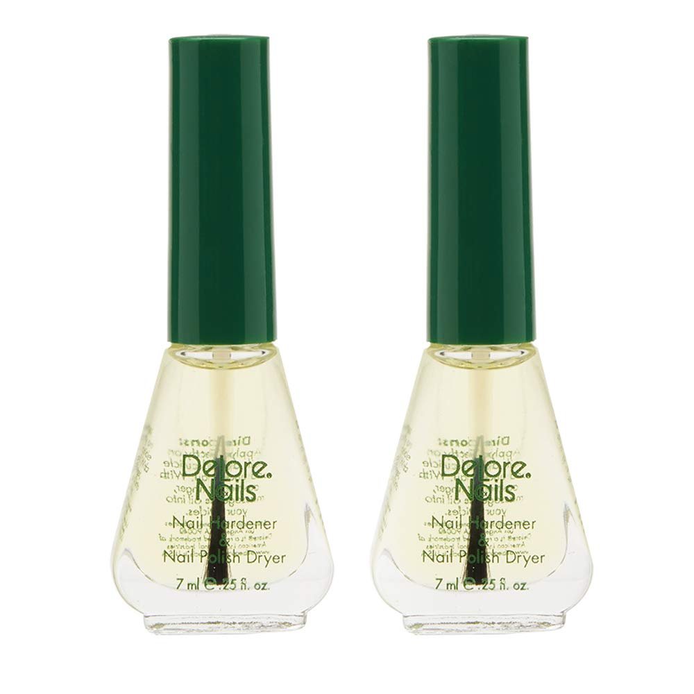Delore for Nails Organischer Nagelhärter & Nagellacktrockner, 0,25 Unzen (2er-Pack)