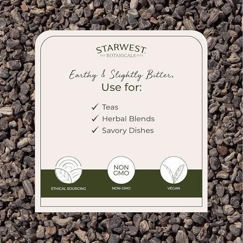 Starwest Botanicals Bio-Wurzelstock der Schwarzen Schlangenwurzel - Getrocknetes loses Kraut für Tee, geschnitten & gesiebt, zertifiziert koscher, nicht gentechnisch verändert - 4 Unzen Beutel
