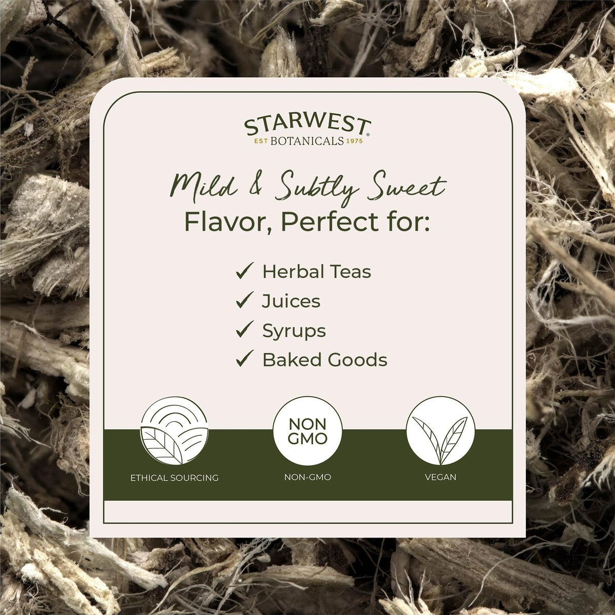Starwest Botanicals Bio Eibischwurzel - Getrocknetes Kraut für Tee, lose Blattwurzel, geschnitten & gesiebt, zertifiziert koscher, nicht gentechnisch verändert - 113 g Beutel
