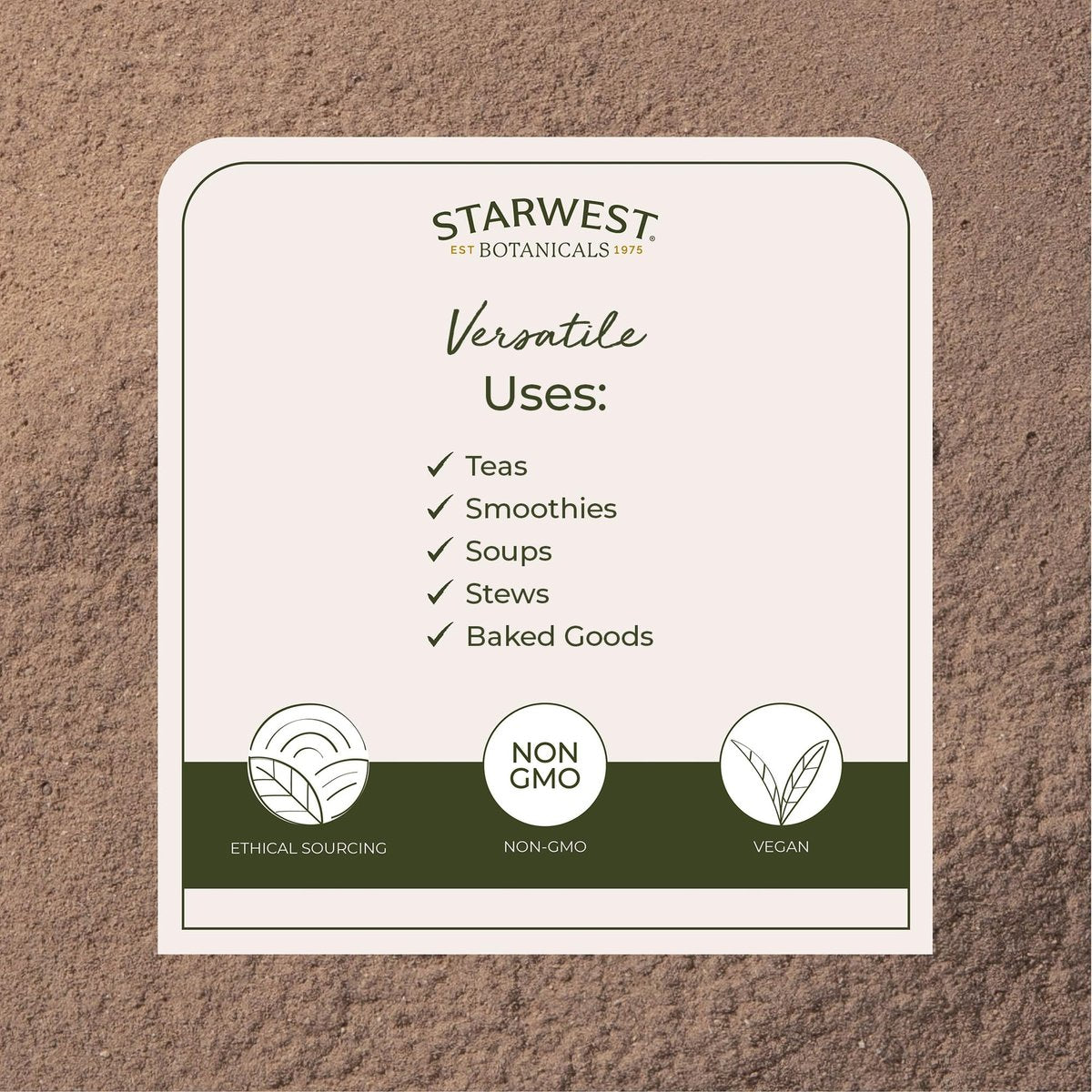 Bio Klettenwurzelpulver – 113 g Beutel | Starwest Botanicals