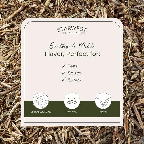 Starwest Botanicals Bio getrocknetes Johanniskraut - lose Blätter für Tee, aus Johanniskrautblüten, geschnitten & gesiebt, zertifiziert koscher, nicht gentechnisch verändert - 113 g Beutel