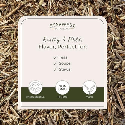 Starwest Botanicals Bio getrocknetes Johanniskraut - lose Blätter für Tee, aus Johanniskrautblüten, geschnitten & gesiebt, zertifiziert koscher, nicht gentechnisch verändert - 113 g Beutel