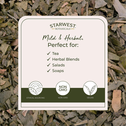 Starwest Botanicals Bio-Ginkgoblätter – Ginkgo Biloba, getrocknetes loses Kraut für Tee & Kräutermischungen, geschnitten & gesiebt, zertifiziert koscher, nicht gentechnisch verändert – 4 oz Beutel