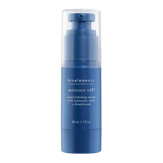 Bioelements Moisture x10 – 1 fl oz – Super-Hydrierendes Hyaluronsäure-Gesichtsserum für trockene & Mischhaut – Vegan, Glutenfrei – Ohne Tierversuche
