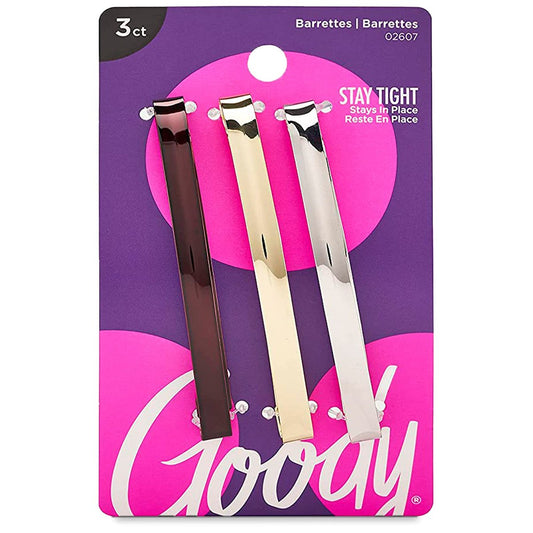 Goody Haarklammern - 3 Stück, Metall, gemischte Farben