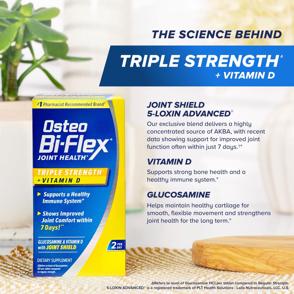 Osteo Bi-Flex Dreifachstärke Glucosamin Chondroitin mit Vitamin D – 80 Tabletten für Gelenkfunktion und Knochengesundheit