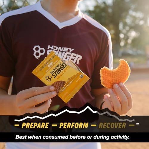 Honey Stinger Bio-Honigwaffel, Energie-Stroopwafel für Sport, Ausdauer und Leistung, Sporternährung für Zuhause & Fitnessstudio, Vor und nach dem Training, 480 g (16 Riegel)