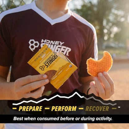 Honey Stinger Bio-Honigwaffel, Energie-Stroopwafel für Sport, Ausdauer und Leistung, Sporternährung für Zuhause & Fitnessstudio, Vor und nach dem Training, 480 g (16 Riegel)