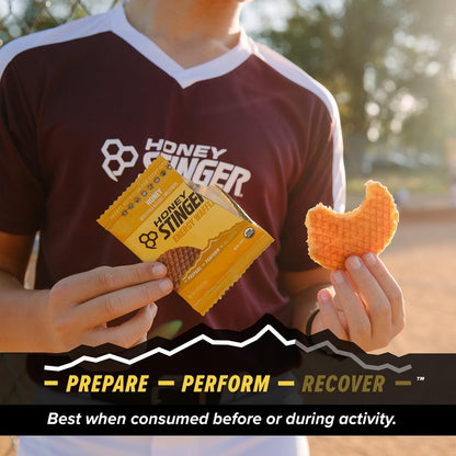 Honey Stinger Bio-Honigwaffel, Energie-Stroopwafel für Sport, Ausdauer und Leistung, Sporternährung für Zuhause & Fitnessstudio, Vor und nach dem Training, 480 g (16 Riegel)