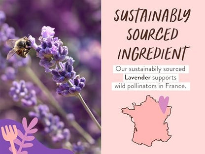 Babo Botanicals Beruhigendes Lavendel 2-in-1 Badeschaum & Duschgel - Entspannend mit Kamille & Lavendel - EWG-Verifiziert - Vegan - Für jedes Alter - Mit Lavendelöl Duft